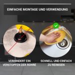 Siebkorb-Excenterventil Ø114 mm mit Raumschaffer, Überlauf und Drehbetätigung