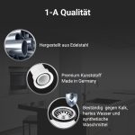 Spülenablaufgarnitur 70 mm 1 1/2 Zoll mit Raumschaffer Überlauf für Spüle