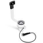 Spülenablaufgarnitur 70 mm 1 1/2 Zoll mit Raumschaffer Überlauf für Spüle