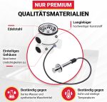 Siebkorbventil 70 mm Excentergarnitur mit Zugbetätigung Überlauf für Spüle