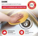 Siebkorbventil 70 mm Excentergarnitur mit Zugbetätigung Überlauf für Spüle