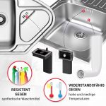 Überlaufset mit Spül- und Abtropfbeckenaufsatz für Abtropfschale Spülbecken – Bild 6