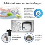 Siebkorbventil 114mm mit Excenterventil, Raumschaffer und Überlauf