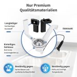 Siebkorbventil 114mm mit Excenterventil, Raumschaffer und Überlauf