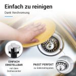 Siebkorbventil 114 mm mit Excenterventil, Raumschaffer und Abtropf-Überlauf