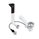 Siebkorbventil 114 mm mit Excenterventil, Raumschaffer und Abtropf-Überlauf