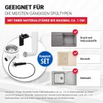 Siebkorbventil 114mm mit Drehexcenterventil Ventil und Abtropf-Überlauf