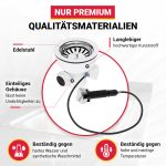 Siebkorbventil 114mm mit Drehexcenterventil Ventil und Abtropf-Überlauf