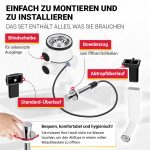 Siebkorbventil 70 mm mit zwei Überläufen, Überlaufrohr für Küchenspüle