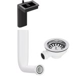 Siebkorbeinsatz 114 mm Siebkorbventil mit Abtropf-Überlauf für Spüle