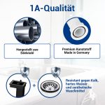 Spülenablaufgarnitur mit Raumschaffer + Abtropfüberlauf 70 mm 1 1/2 Zoll