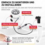 Siebkorbventil 70 mm mit Excenterventil Drehbetätigung Überlauf für Spüle