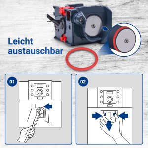 Silikonfett & 2x O-Ring Dichtung SET wie DeLonghi 5332149100 für Brühgruppe