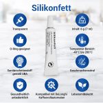 O-Ring 2x wie DeLonghi 5332149100 Set mit Silikonfett für Brühgruppe Kaffeemaschine – Bild 4