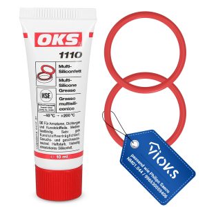 O-Ring SET 2x wie Philips 996530013522 + Silikonfett Kolben für Brühgruppe