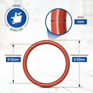 O-Ring SET 2x wie Philips 996530013522 + Silikonfett Kolben für Brühgruppe