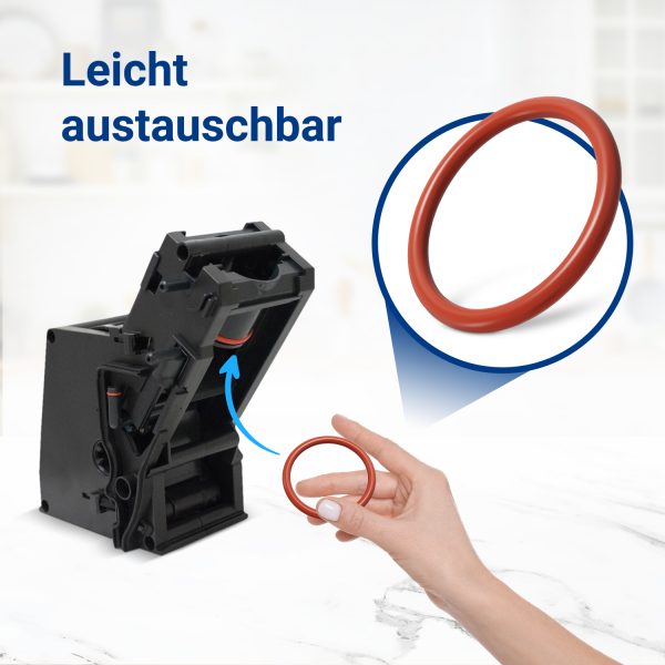 O-Ring SET 2x wie Philips 996530013522 + Silikonfett Kolben für Brühgruppe