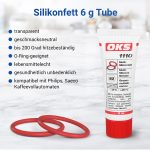 O-Ring SET 2x wie Philips 996530013522 + Silikonfett Kolben für Brühgruppe