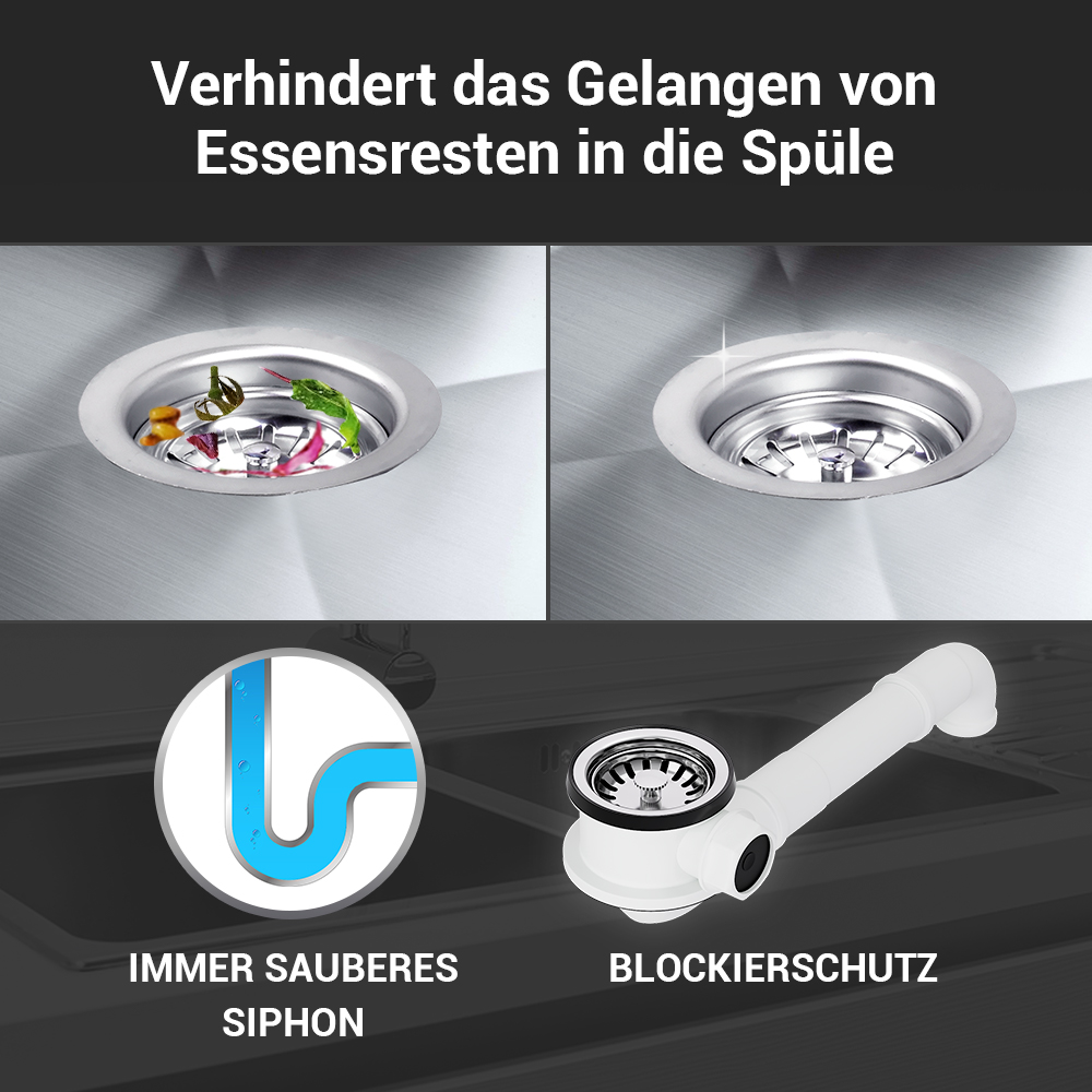 Siebkorbventil Ø 70 mm 1 " mit Anschluss für seitlichen Überlauf Raumschaffer Siebkorbventil Ø 70 mm 1 " mit Anschluss für seitlichen Überlauf Raumschaffer