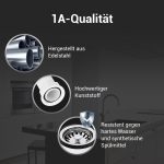 Siebkorbventil Ø 70 mm 1 " mit Anschluss für seitlichen Überlauf Raumschaffer