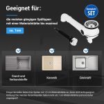 Siebkorbventil Ø70 mm Bowdenzug Drehbetätigung 1 Zoll Anschluss Überlauf