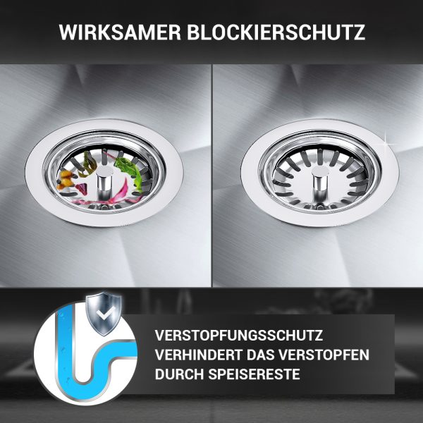 Siebkorbventil Ø70 mm Bowdenzug Drehbetätigung 1 Zoll Anschluss Überlauf