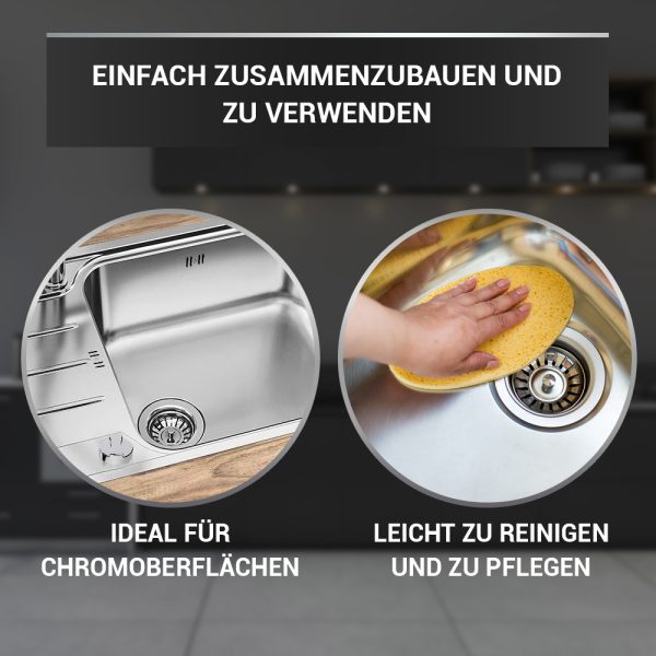 Siebkorbventil Ø70 mm Bowdenzug Drehbetätigung 1 Zoll Anschluss Überlauf