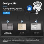 Siebkorbventil Ø 114 mm Bowdenzug Drehbetätigung 1 " mit Anschluss Überlauf