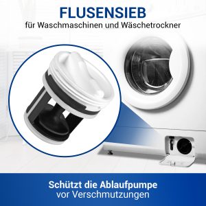 Flusensiebeinsatz wie Hoover 41021233 Flusensieb für Waschmaschine