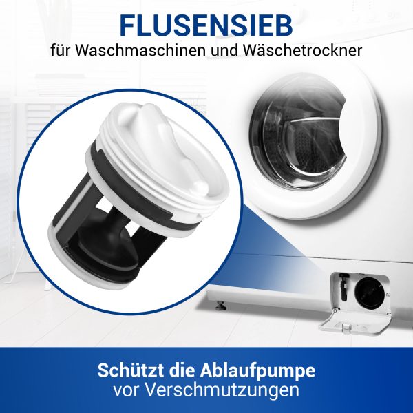 Flusensiebeinsatz wie Hoover 41021233 Flusensieb für Waschmaschine