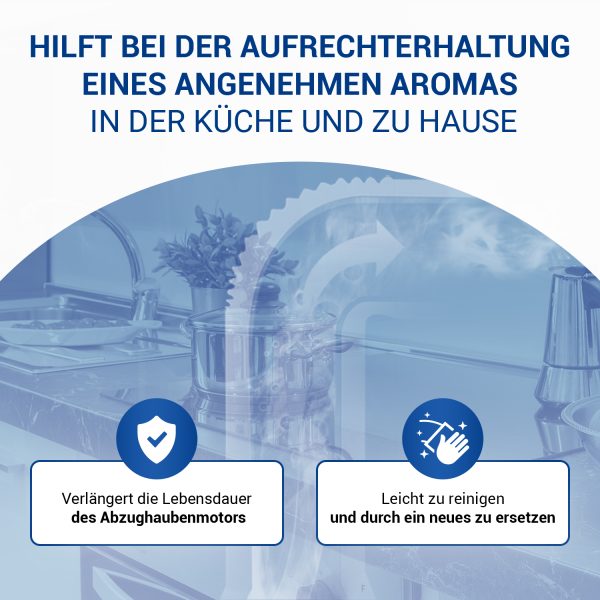 Kohlefilter Set 2 Stück wie Respekta MIZ0023N 175mmØ für Dunstabzugshaube