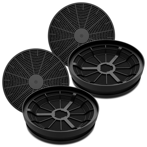 Aktivkohlefilter Set 4x passend wie Respekta MIZ0023N für Dunstabzugshaube