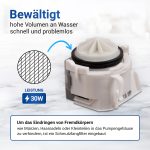Ablaufpumpe wie Bosch 00631200 Pumpenmotor für Geschirrspüler