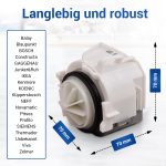 Ablaufpumpe wie Bosch 00631200 Pumpenmotor für Geschirrspüler