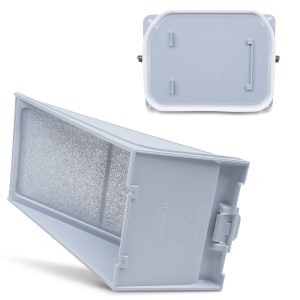 Sockelfilter wie Whirlpool 481010345281 mit Rahmen für Wärmetauscher Trockner