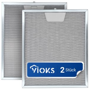 Metallfettfilter Set 2 Stk wie Electrolux 50248271004 305x253mm Dunstabzugshaube