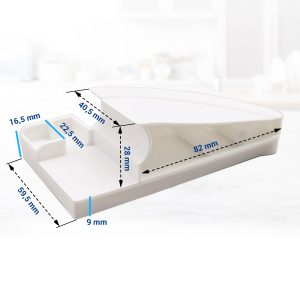 Halter Liebherr 7438550 Seitenteil rechts für Flaschenfach in Kühlschrank