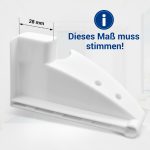 Halter Liebherr 7438550 Seitenteil rechts für Flaschenfach in Kühlschrank
