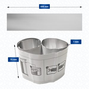 Wrasenschutzfolie Beko 1855840300 für Arbeitsplatte Geschirrspüler