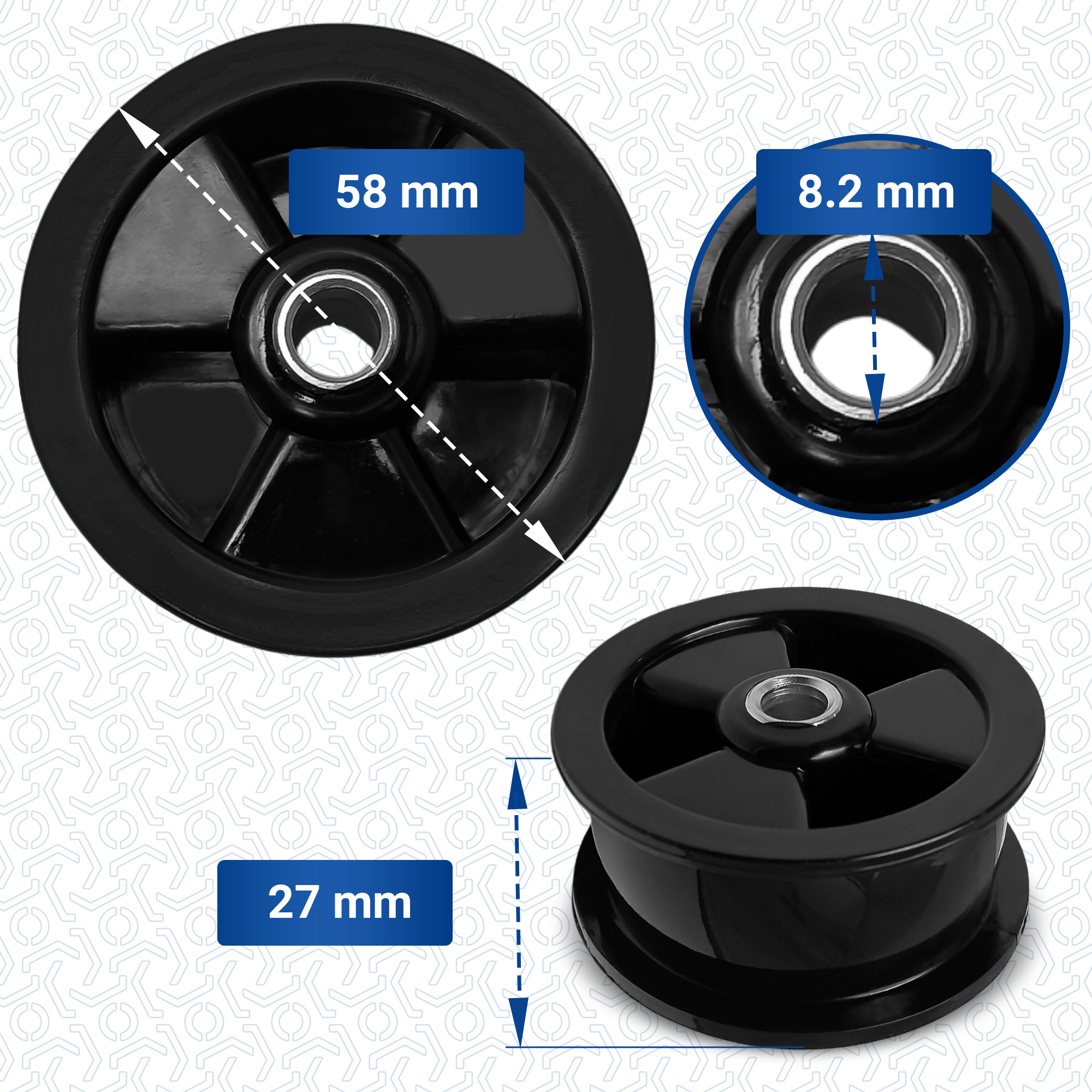 Spannrolle wie AEG 8581250125037 Riemenspannung für Trockner Spannrolle wie AEG 8581250125037 Riemenspannung für Trockner