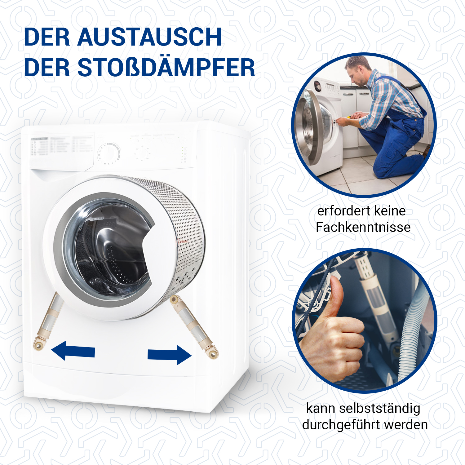 Stoßdämpfer 120N wie Candy Hoover 49043541 41017170 für Waschmaschine Stoßdämpfer 120N wie Candy Hoover 49043541 41017170 für Waschmaschine