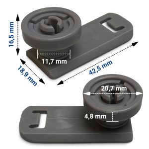 Oberkorbrolle wie Miele 7649011 für Besteckschublade Geschirrspüler