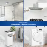 Abluftrohr 4 m + 2x Schellen für 125mm Luftführungssysteme Dunstabzugshaube