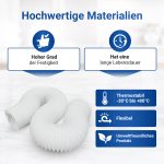 Abluftrohr 5 m + 2x Schellen für 125mm Luftführungssysteme Dunstabzugshaube