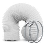 Abluftrohr 1 m + 2x Schellen für 125mm Luftführungssysteme Dunstabzugshaube