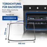 Türdichtung wie Bosch 00626168 rundum 4Haken für Backofen Herd