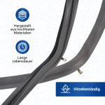 Türdichtung wie Bosch 00626168 rundum 4Haken für Backofen Herd