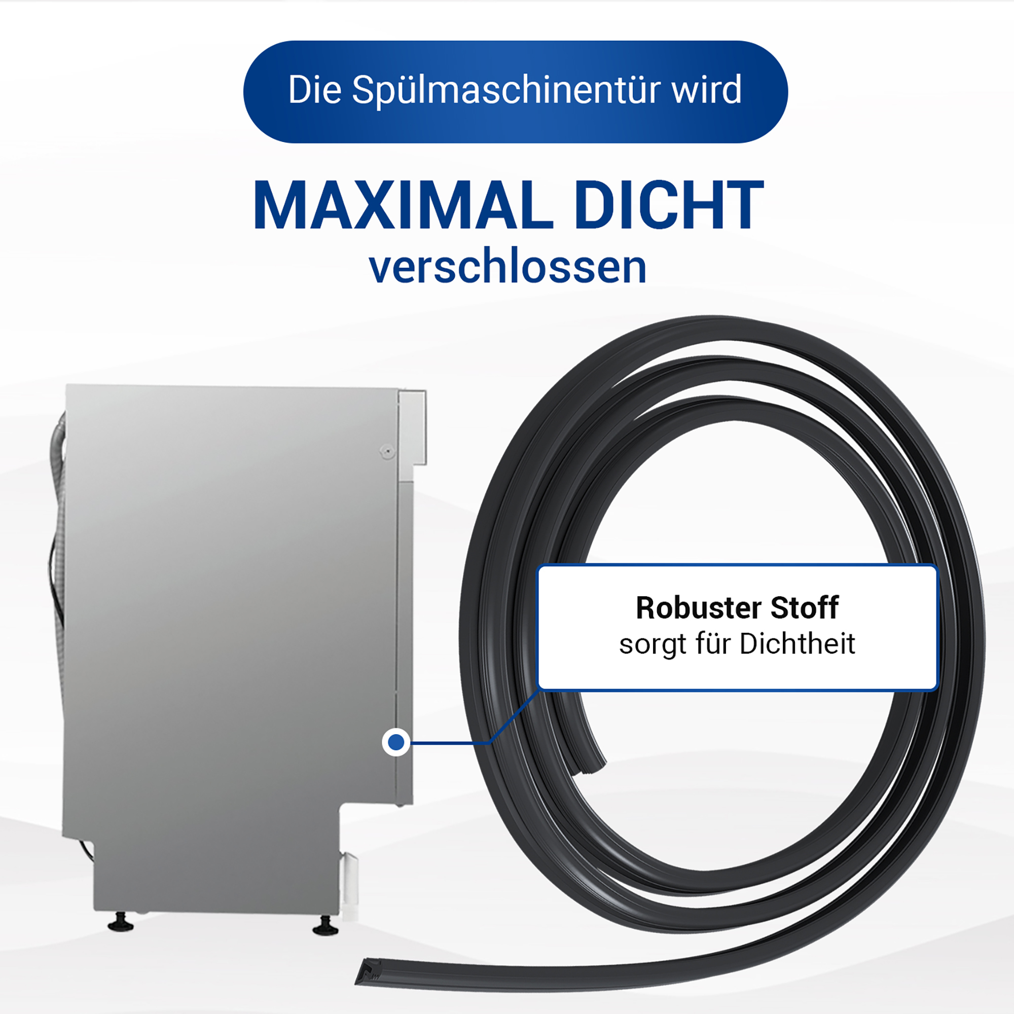 Türdichtung 3-seitig wie Electrolux 1171265448 für Geschirrspüler Türdichtung 3-seitig wie Electrolux 1171265448 für Geschirrspüler