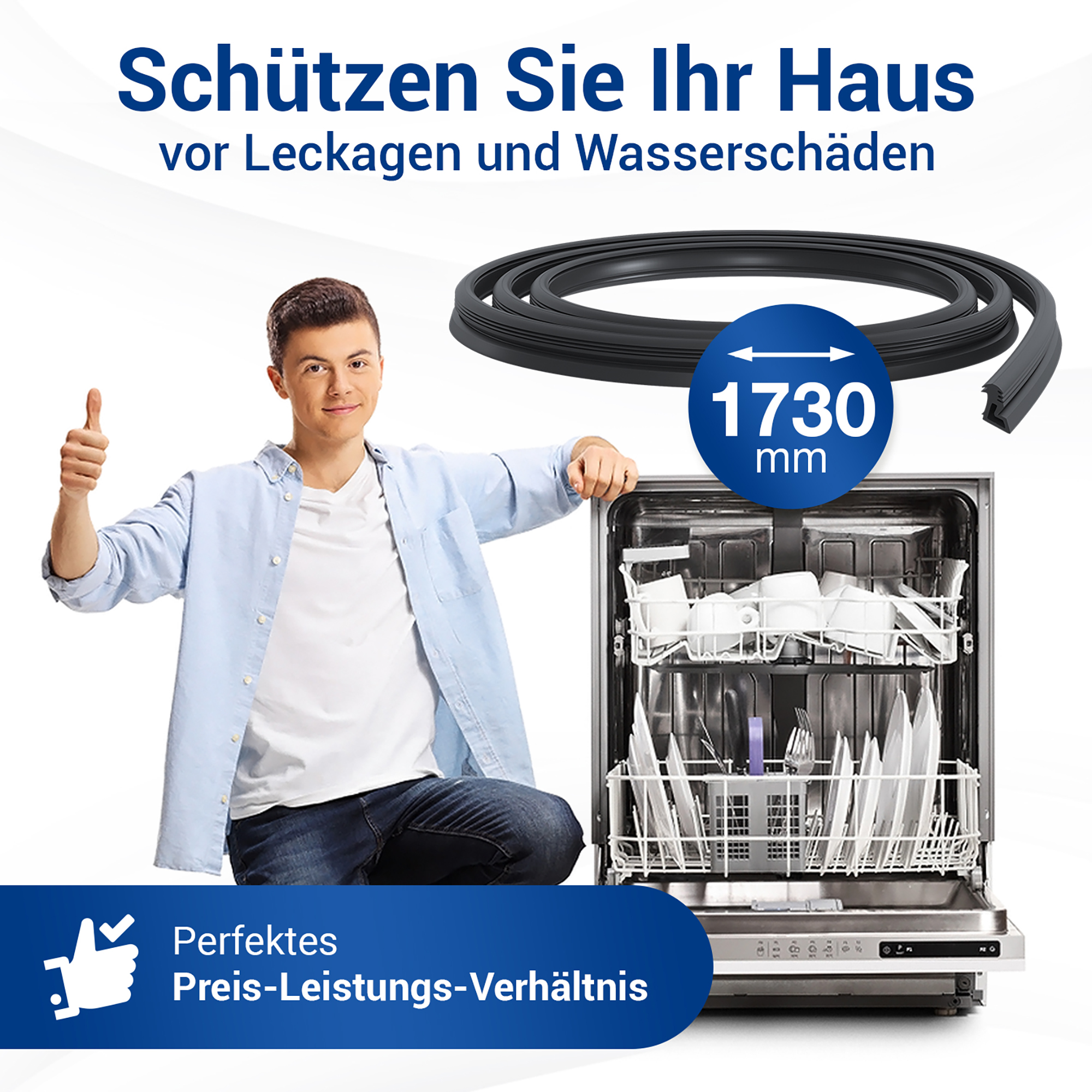 Türdichtung 3-seitig wie Electrolux 1171265448 für Geschirrspüler Türdichtung 3-seitig wie Electrolux 1171265448 für Geschirrspüler