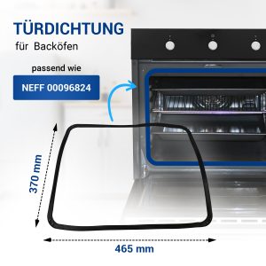 Türdichtung wie NEFF 00096824 rundum 8Haken für Backofen Herd